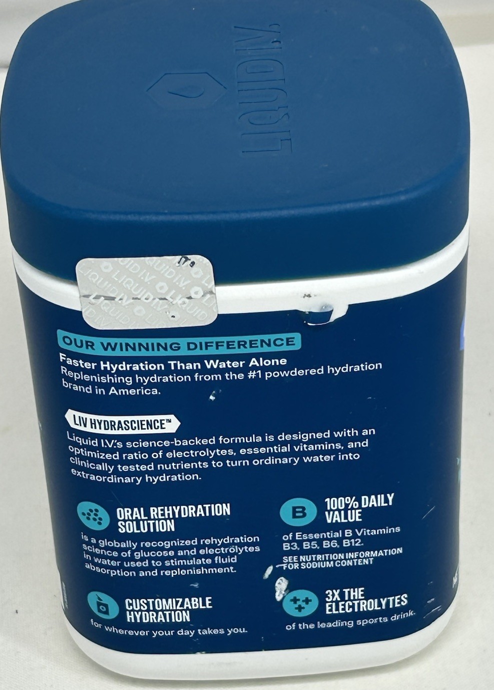 Liquid I.V. Hydration Multiplier Lemon Lime Powder, 30 Servings Vegan 16.93 oz