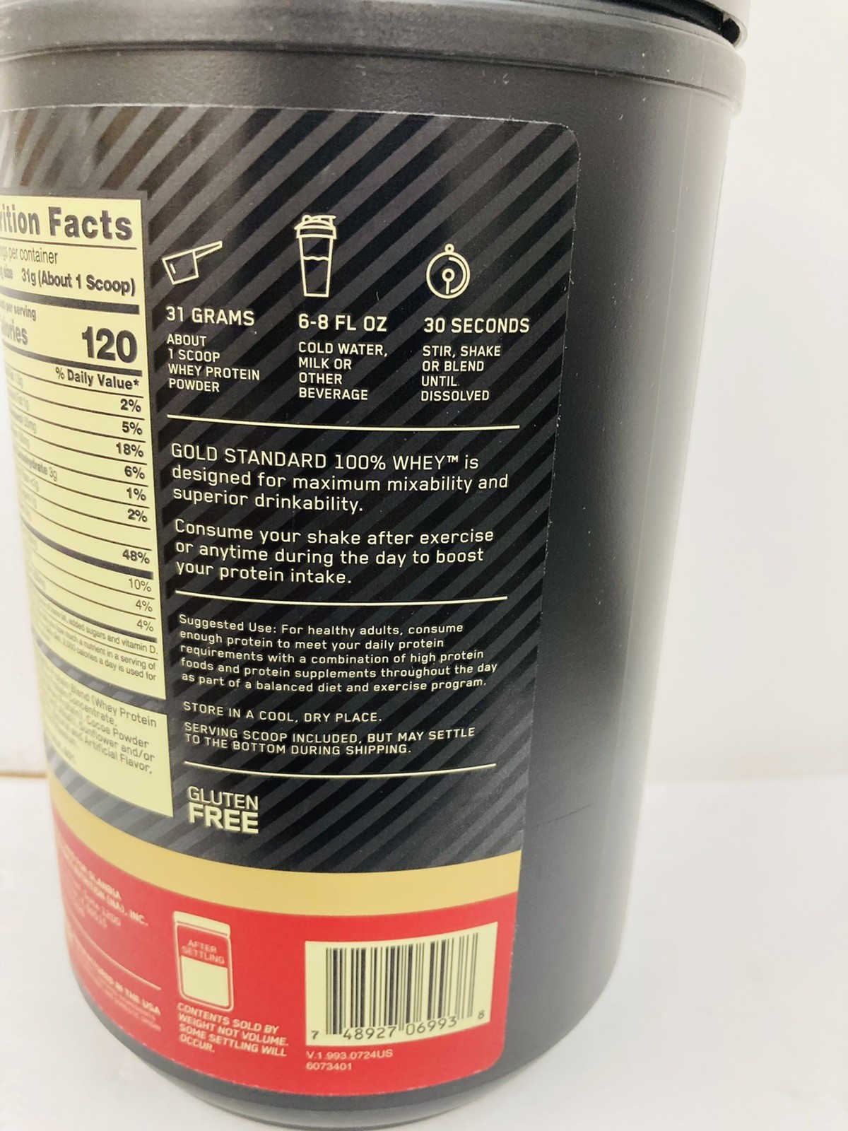 Optimum Nutrition Gold Standard Whey Protein Double Rich CHOCLATE 10.9oz X 2