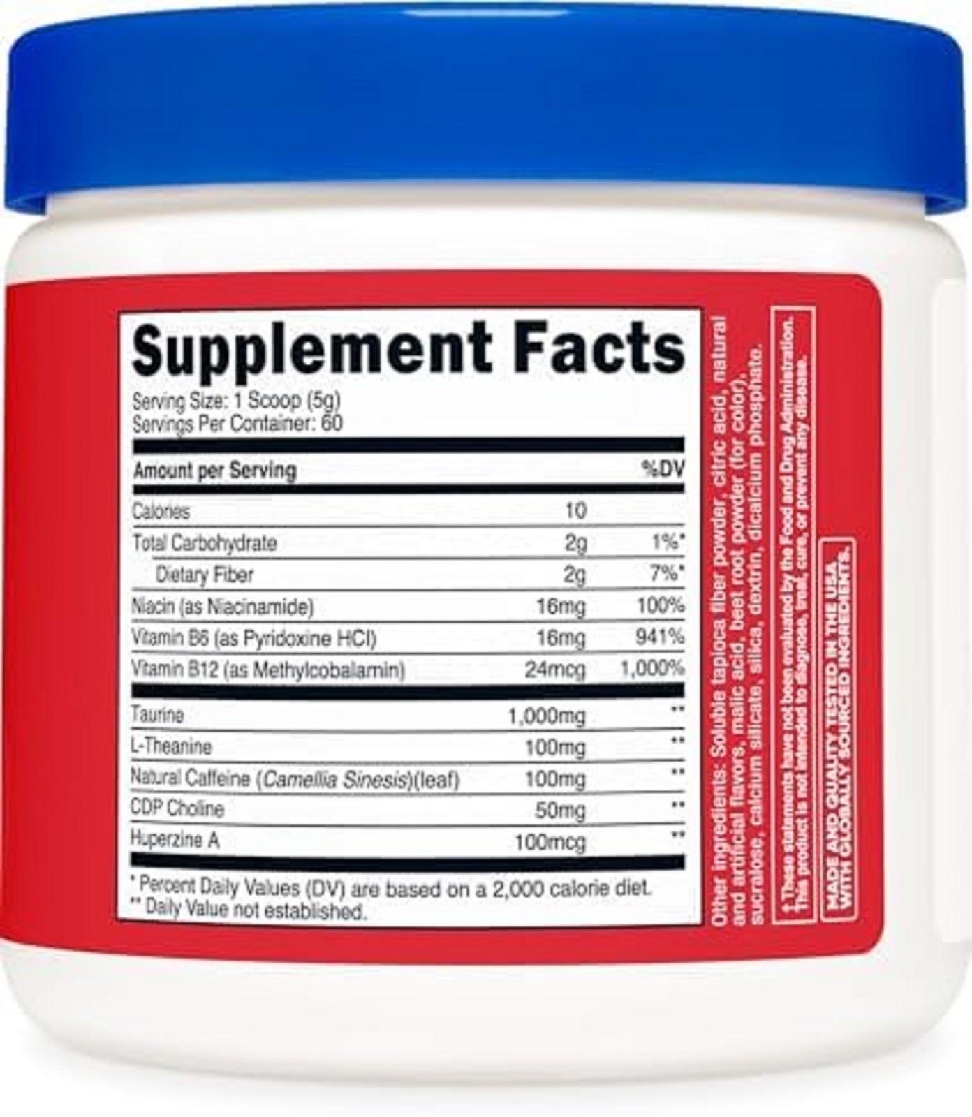 Nutricost Energy Complex (Fruit Punch) (60 Servings) – Clean Energy Powder, 300g