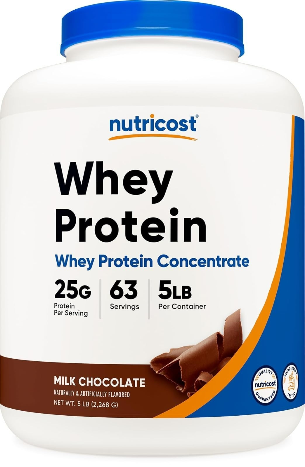 Nutricost Whey Protein Concentrate Vanilla 2lbs – 25g Protein per Serving