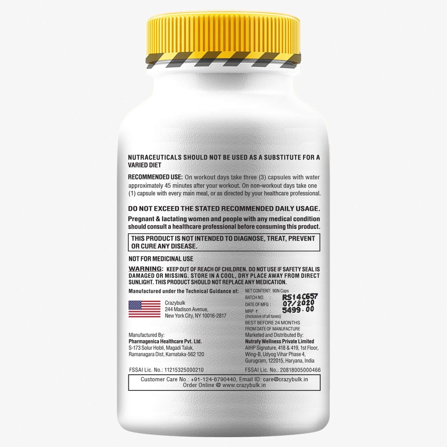 CrazyBulk TESTO-MAX Muscle Builder Strength and Energy Supplement (120 Capsules)