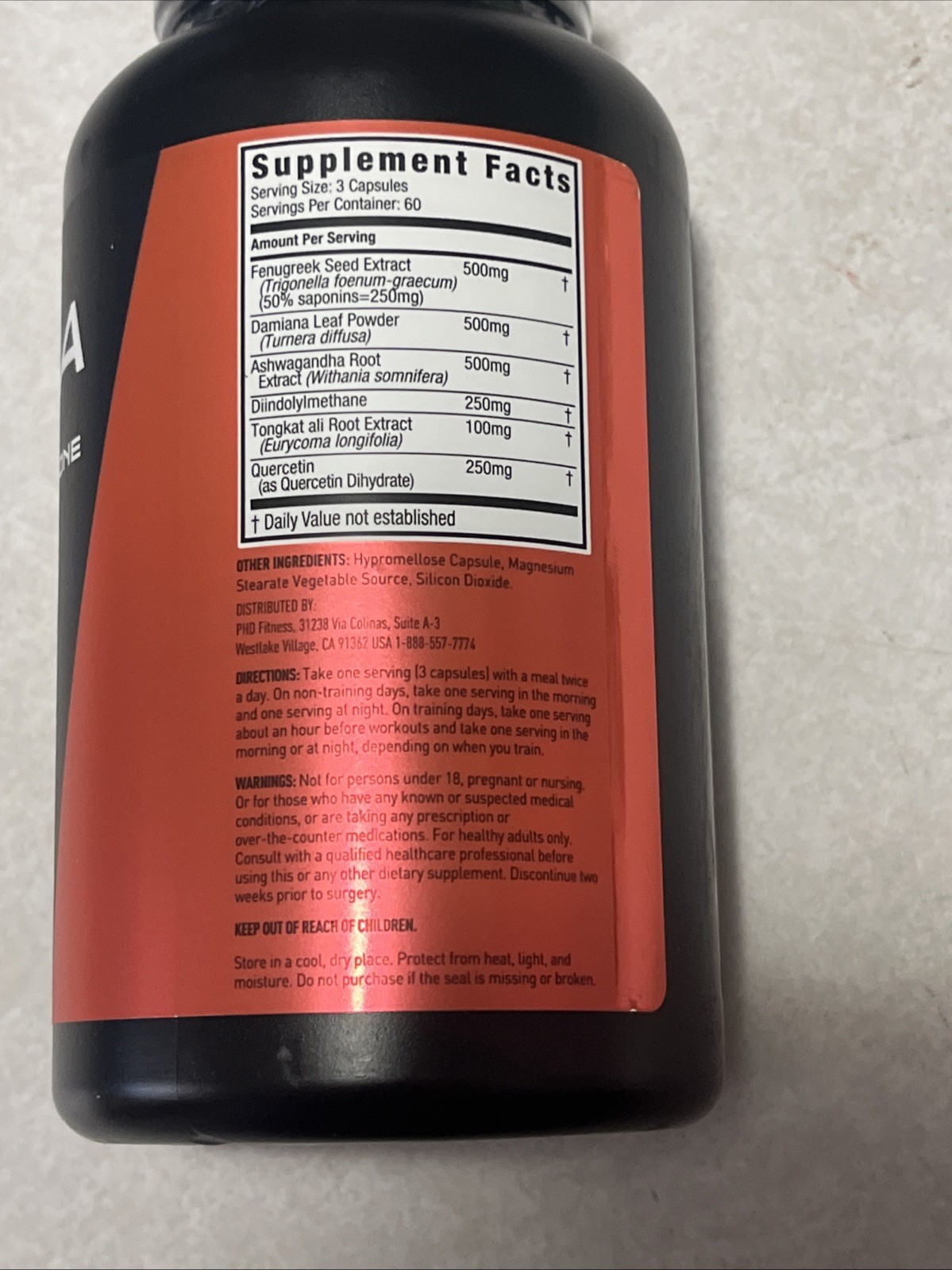 Jym Supplement Alpha 180 Capsules Testo Support Exp 2028