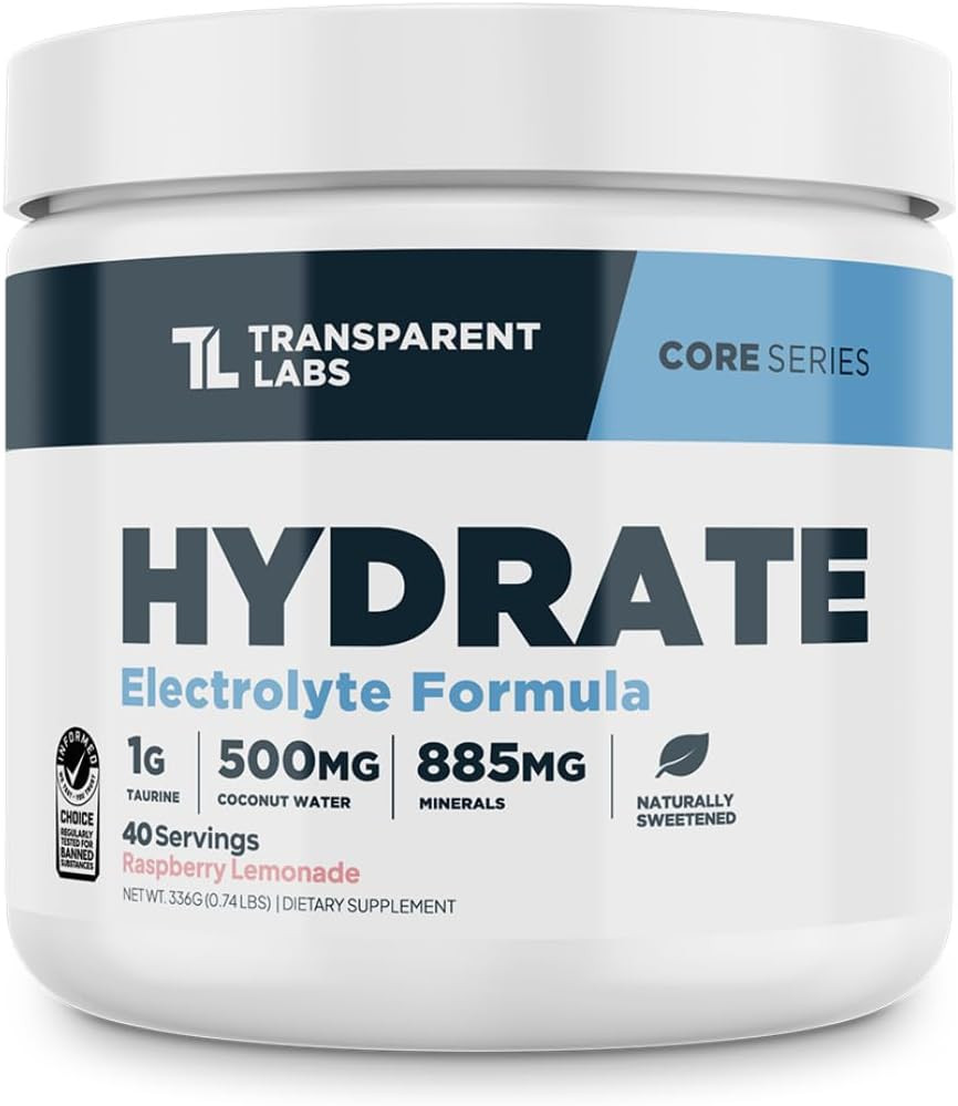 Electrolytes Powder – Hydration Powder Electrolytes with Coconut Water, Calcium,