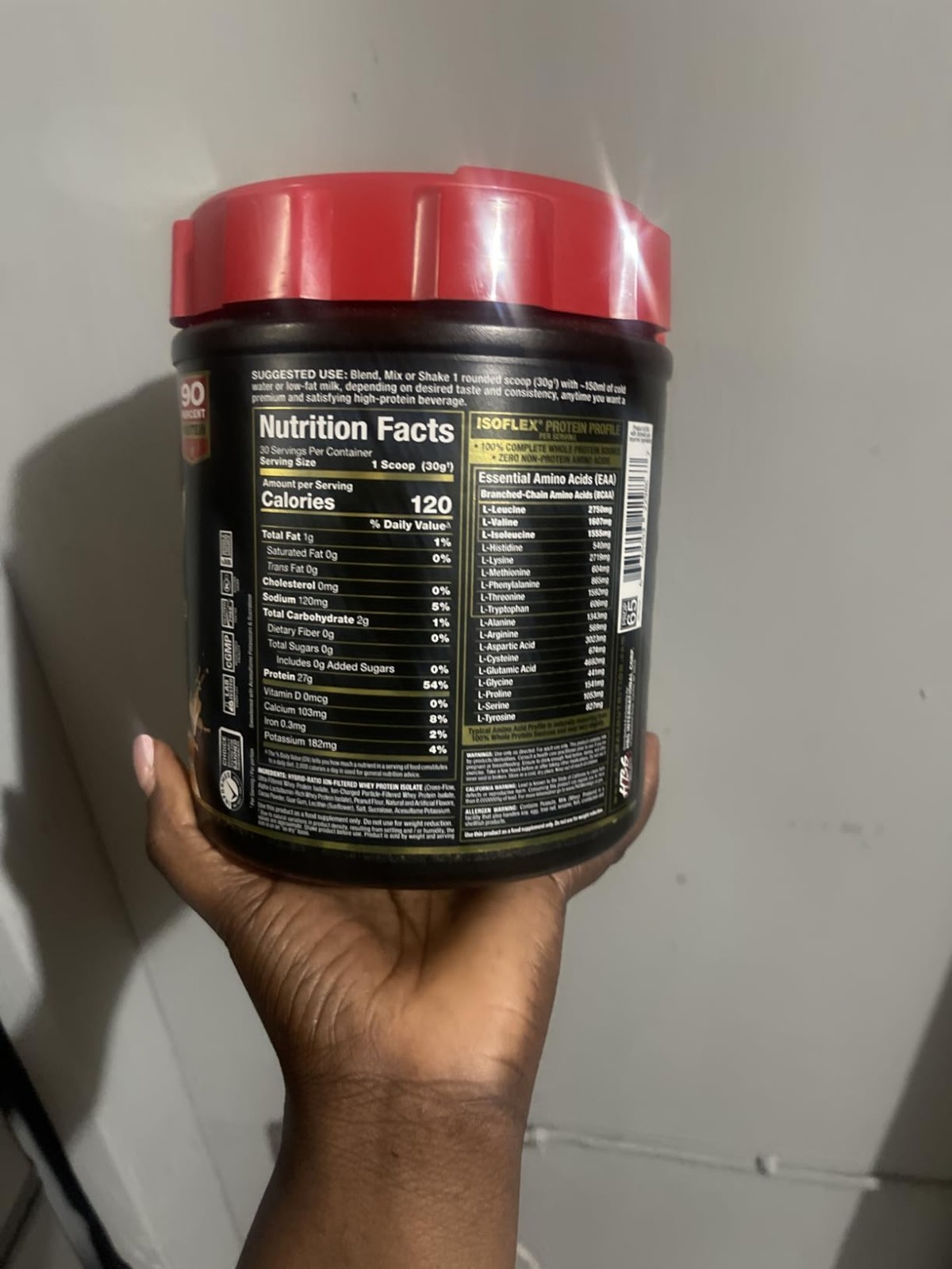 Allmax Nutrition IsoFlex -Pure Whey Protein Isolate Chocolate Peanut Butter 5 lb