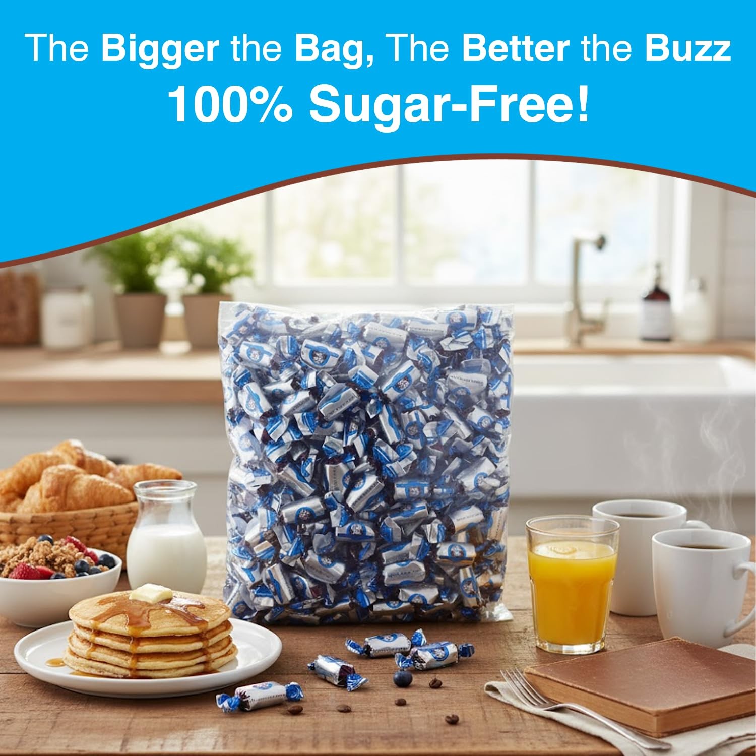Coffee Rio Sugar Free Original Candy Bulk, 3 Pound (Pack of 1), Cream