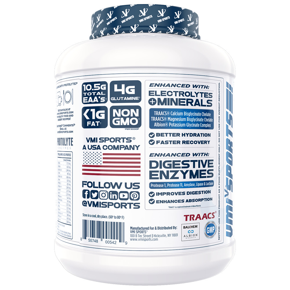 VMI Sports® ProtoLyte® 100% Whey Protein Isolate 4.6lb – Chocolate Fudge Cookie