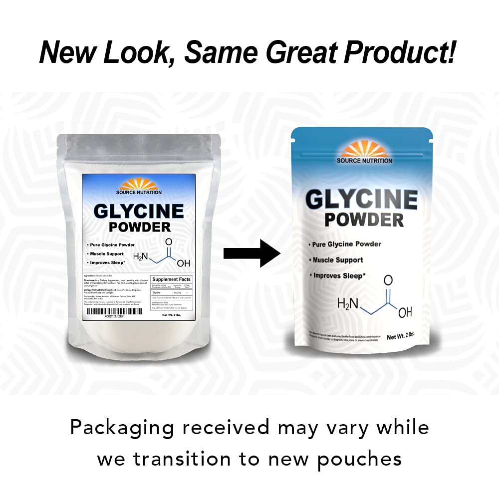 Glycine Powder (2 lbs) – Promotes Restful Sleep, 32 Ounce (Pack of 1), White