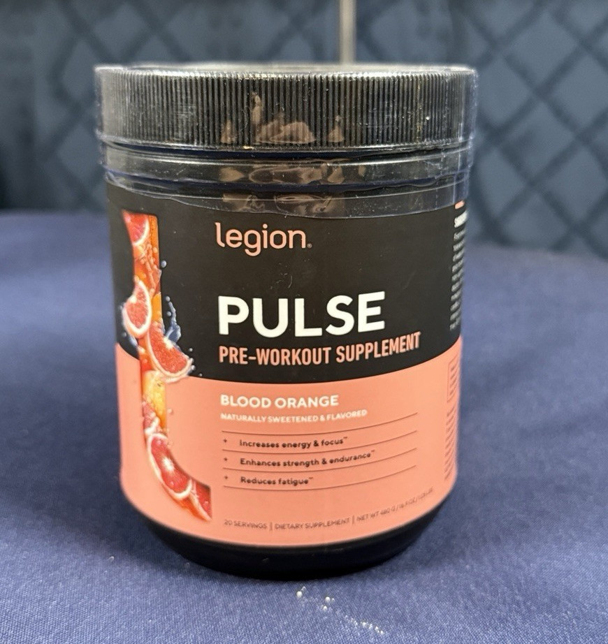 Legion Pre-Workout Powder Blood Orange Naturally Sweetened All Natural 480g