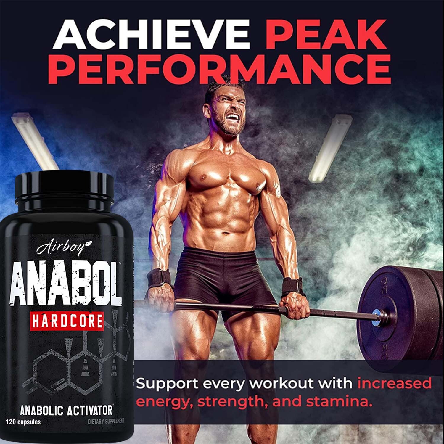 120pcs Anabolic Activator- Muscle Builder,Testosterone Booster, Energy Endurance