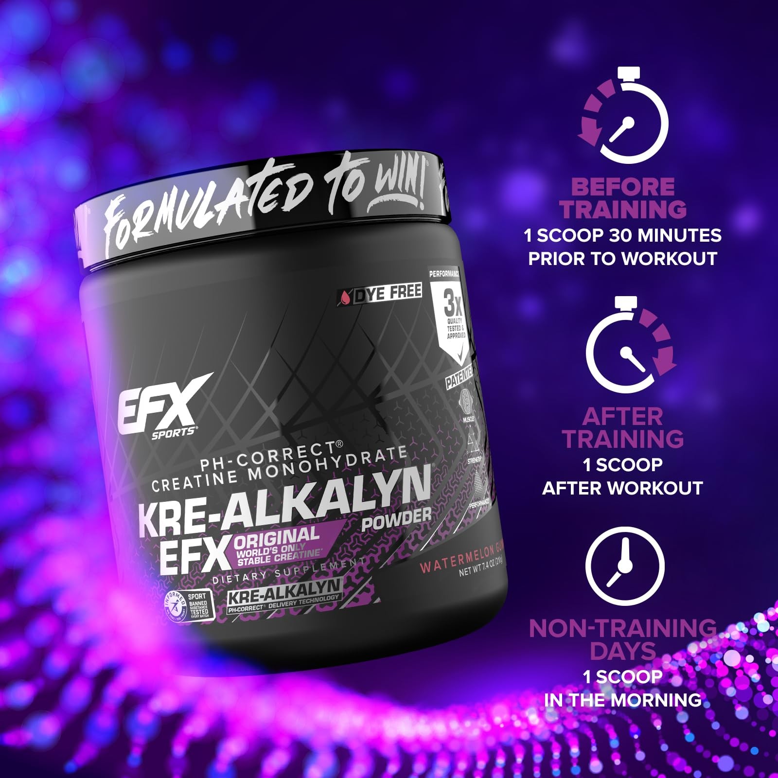 Kre-Alkalyn EFX Powder | pH Correct Creatine Monohydrate Powder Supplement | …