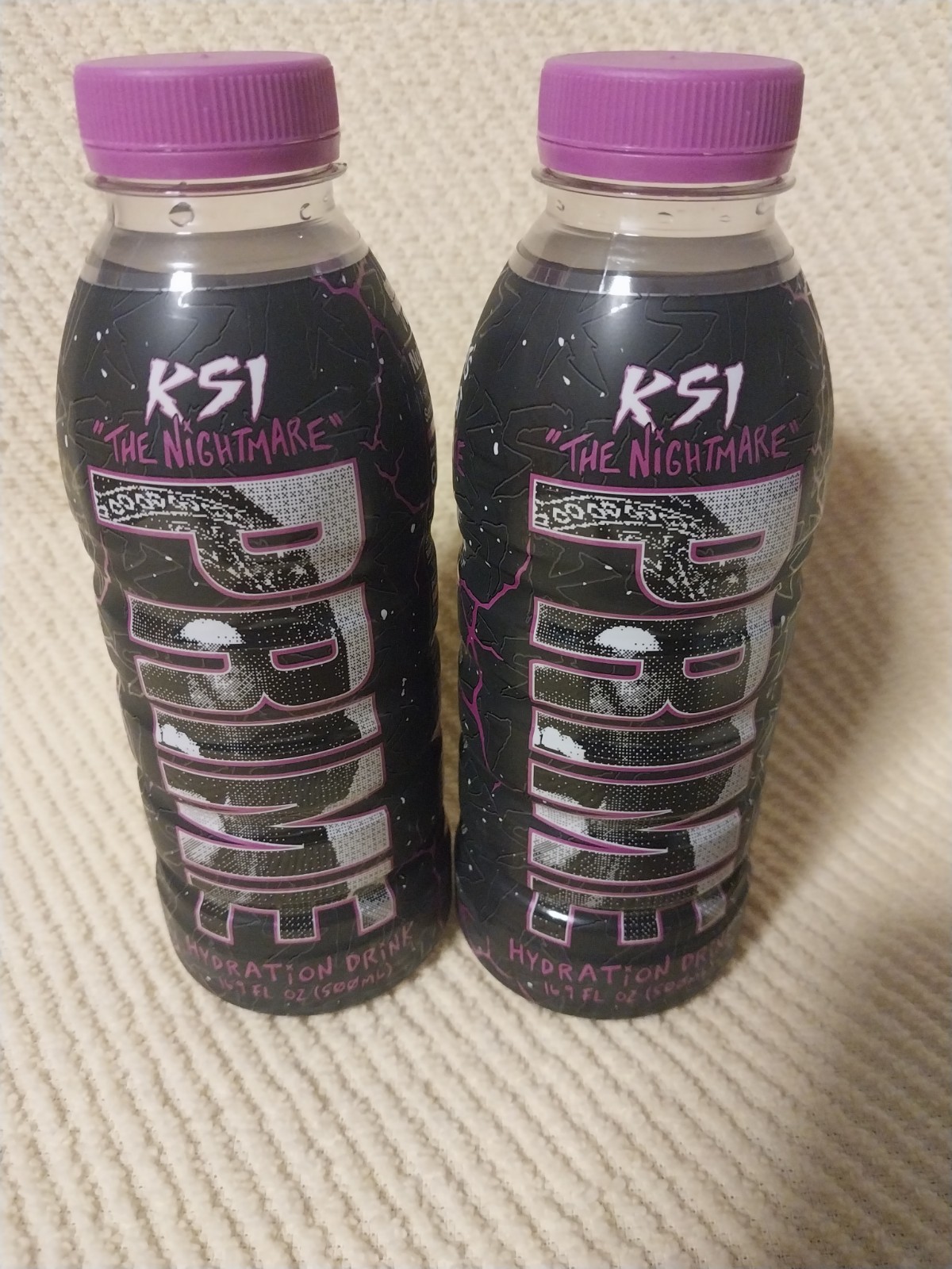KSI “The Nightmare” PRIME Hydration Drink Strawberry Cream 2Pack Sealed
