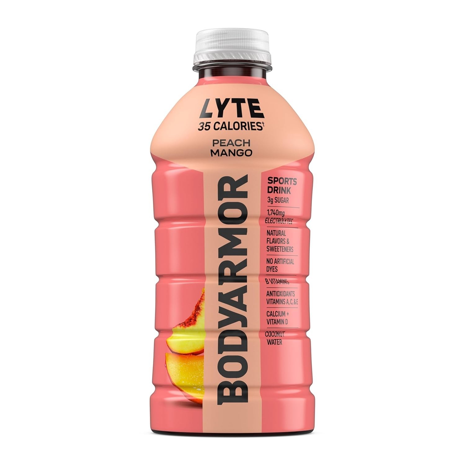 BodyArmor L Yte Electrolyte Drink Peach Mango 28 Fl Oz Pack Coconut Water Sports