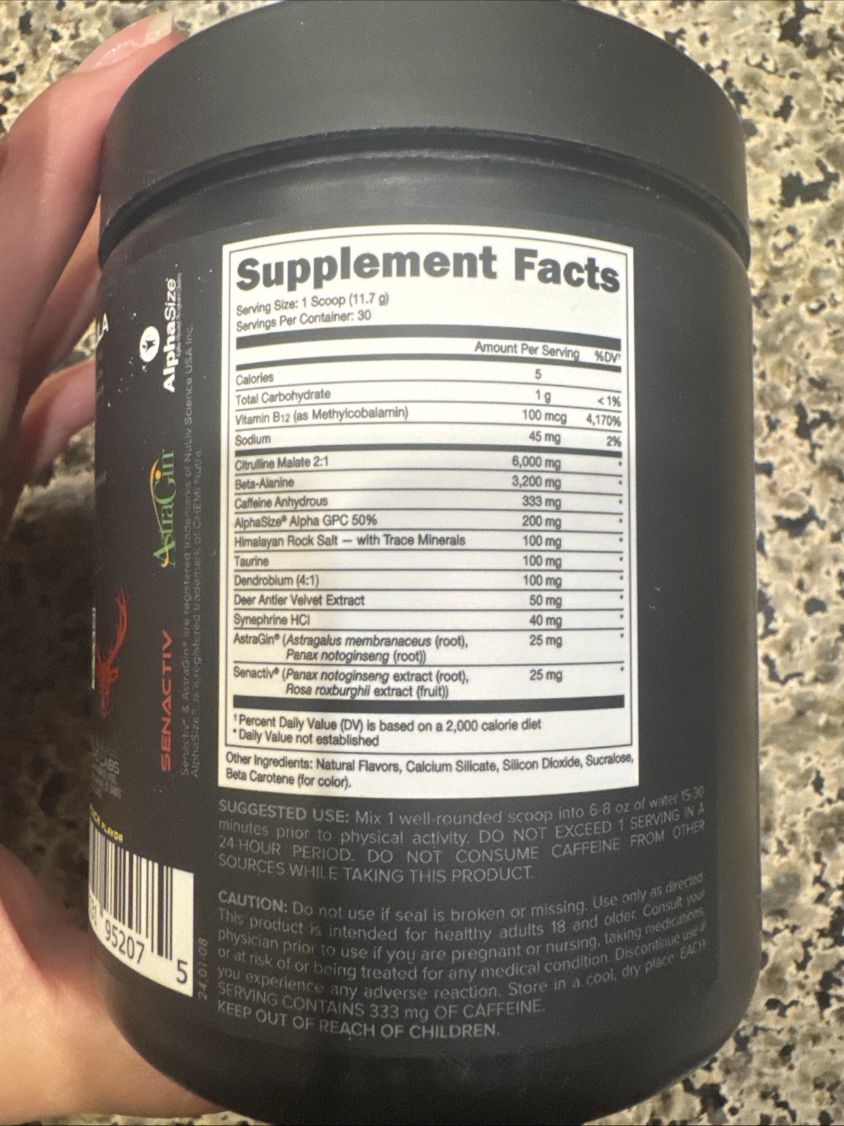Bucked Up Woke AF Pre Workout Energy 30 servings