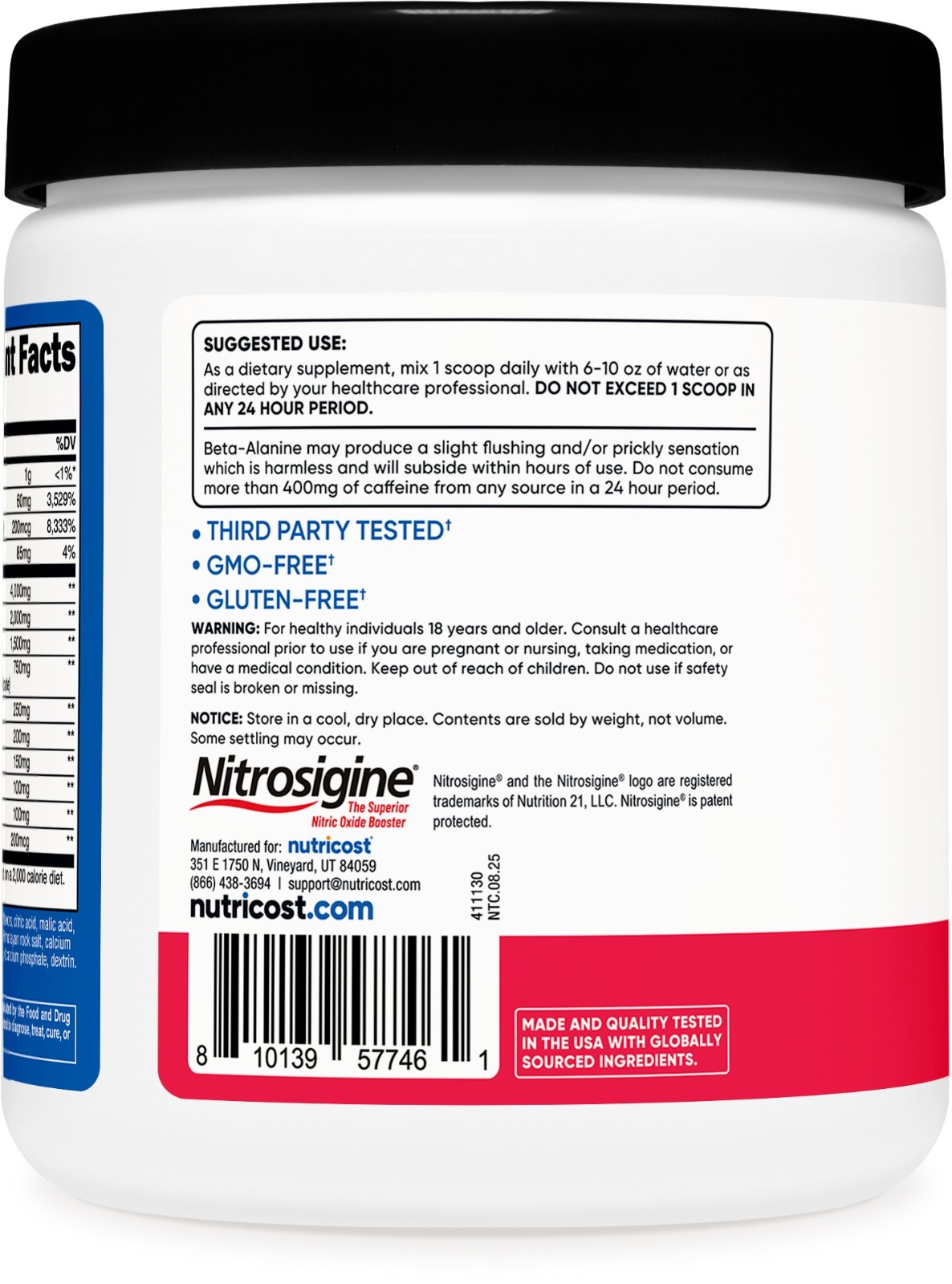 Nutricost Pre-Workout Complex Powder (Strawberry Margarita) 30 Servings