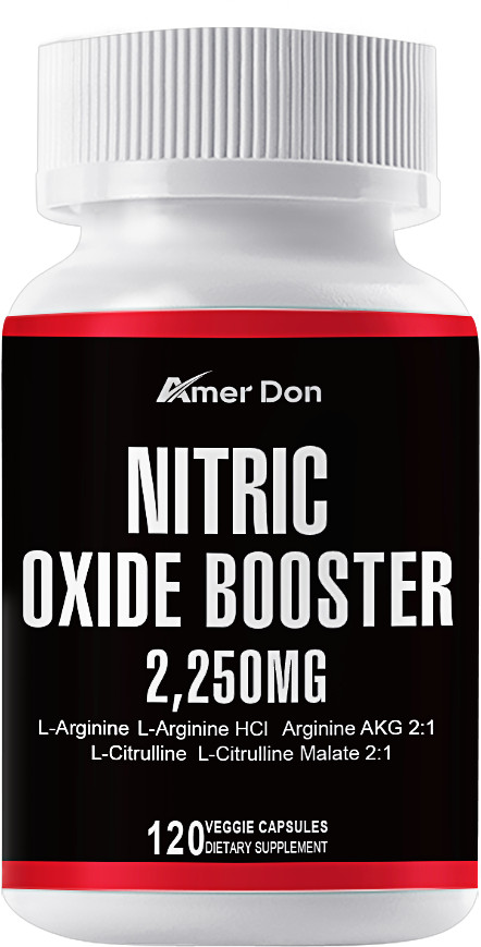 60 Nitric Oxide Booster Supplement w/ L-Arginine Premium Workout Muscle Capsule
