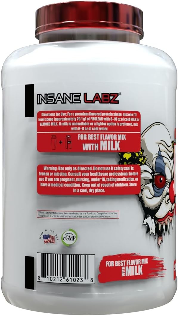 Insane Labz ProLean Whey & Protein Powder 26g Protein 50 Srvgs Vanilla Ice Cream