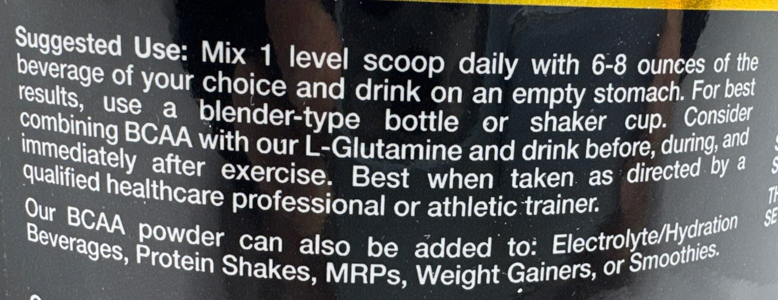 California Gold Nutrition Sport BCAA Powder Branched Chain Amino Acids 454g 2/27