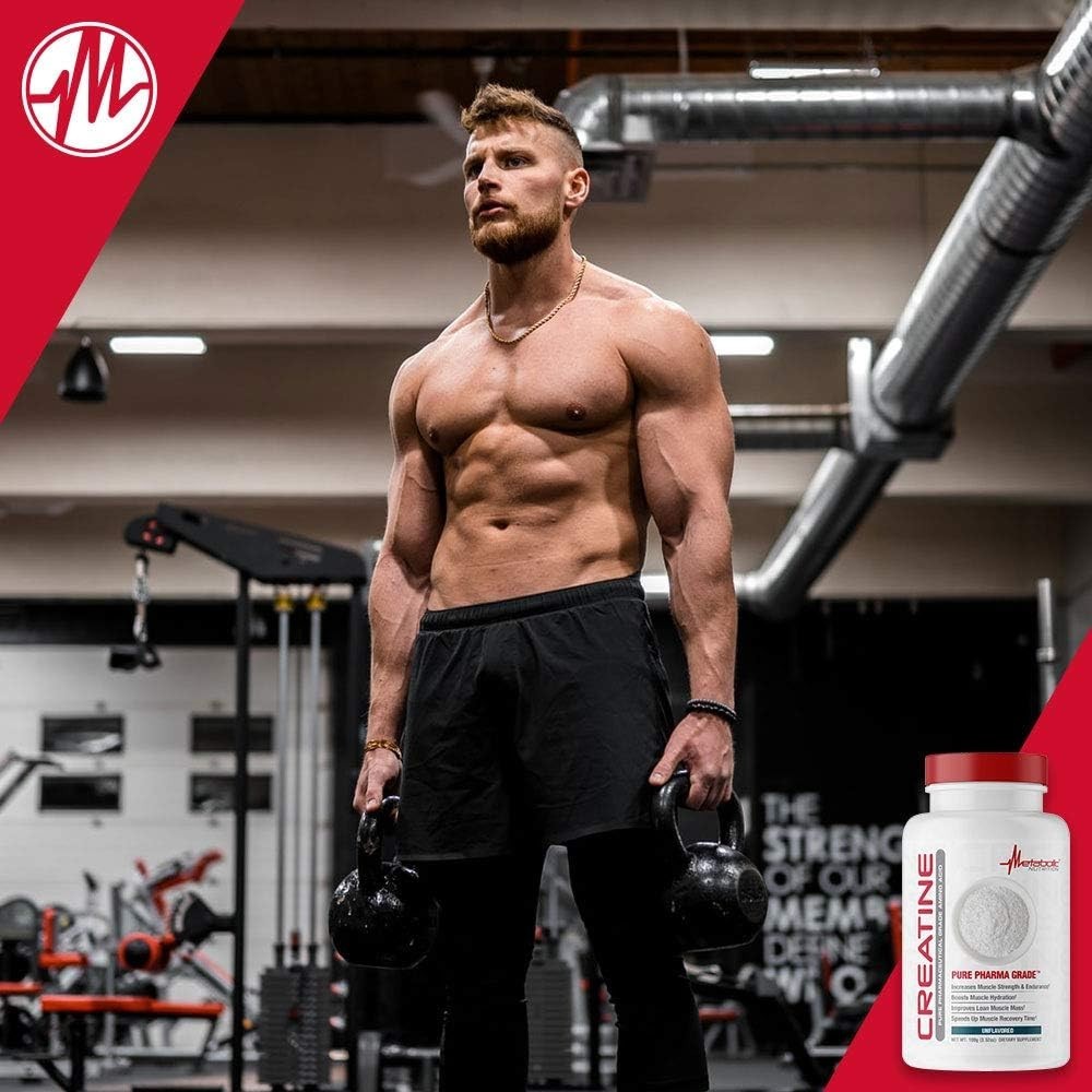 Creatine Monohydrate 100g Powder Unflavored 20 Servings GMP