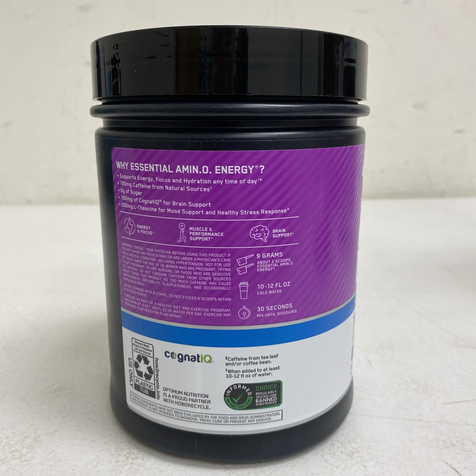 Optimum Nutrition Amino Energy Electrolytes,BCAA,Grape 72 Serving;Exp:11/17/2027