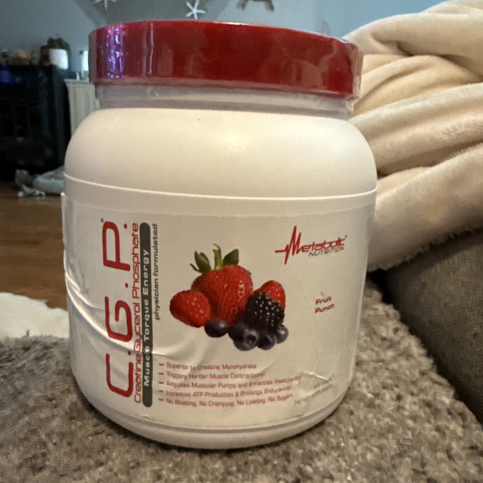 Metabolic Nutrition CGP Creatine Glycerol Phosphate 400g Fruit Punch *EXP 10/27
