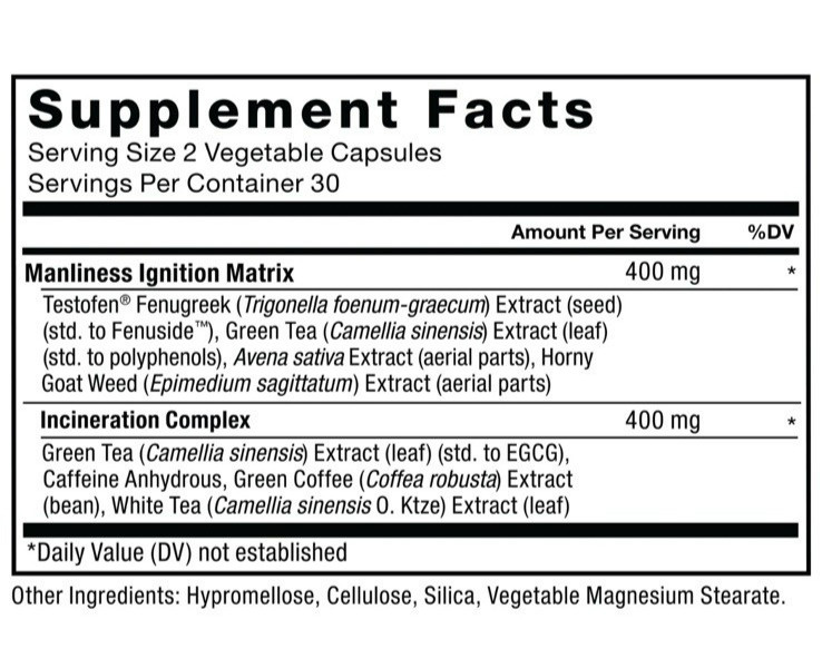 Force Factor Test X180 Ignite Total Testosterone Booster for Men with Fenugre…