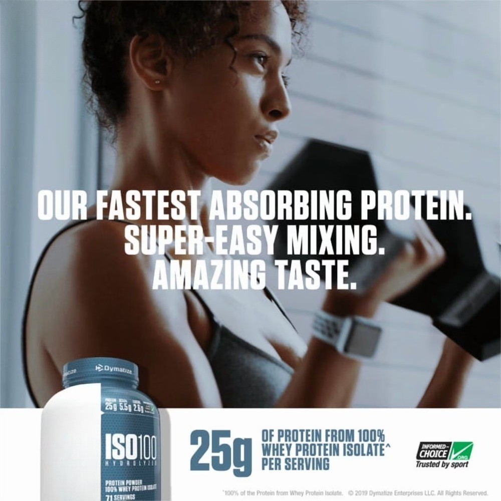 ISO100 Hydrolyzed Whey Isolate Protein Powder, Gourmet Vanilla, 20 Servings