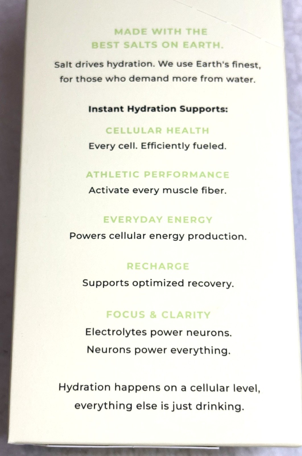 Instant Hydration Electrolyte Powder Packets Lemon Lime – 10 Packets-NEW