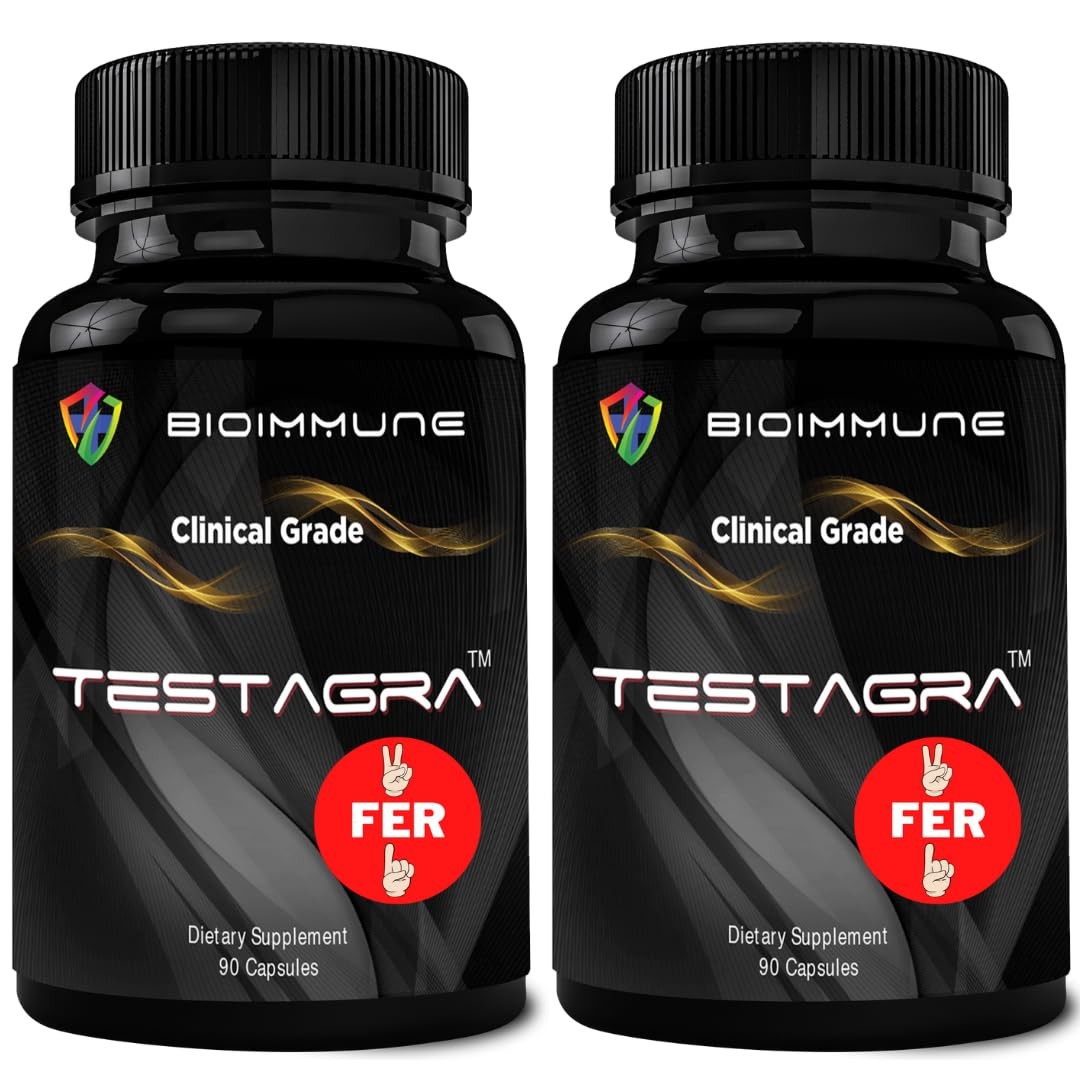TESTAGRA TESTOSTERONE BOOSTER FOR MEN. 2 Pack Savings – 90 Count (Pack of 2)
