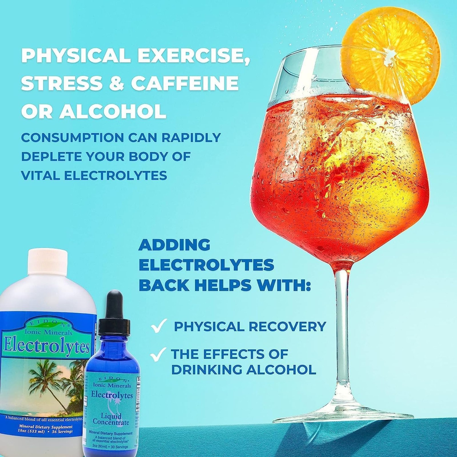 Eidon Electrolytes – Liquid Electrolyte Drops, Ionic Mineral Supplement to Add t