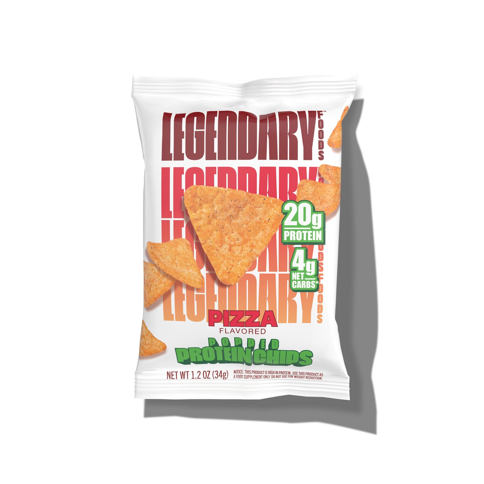 Popped Protein Chips – Pizza (7 Bags)