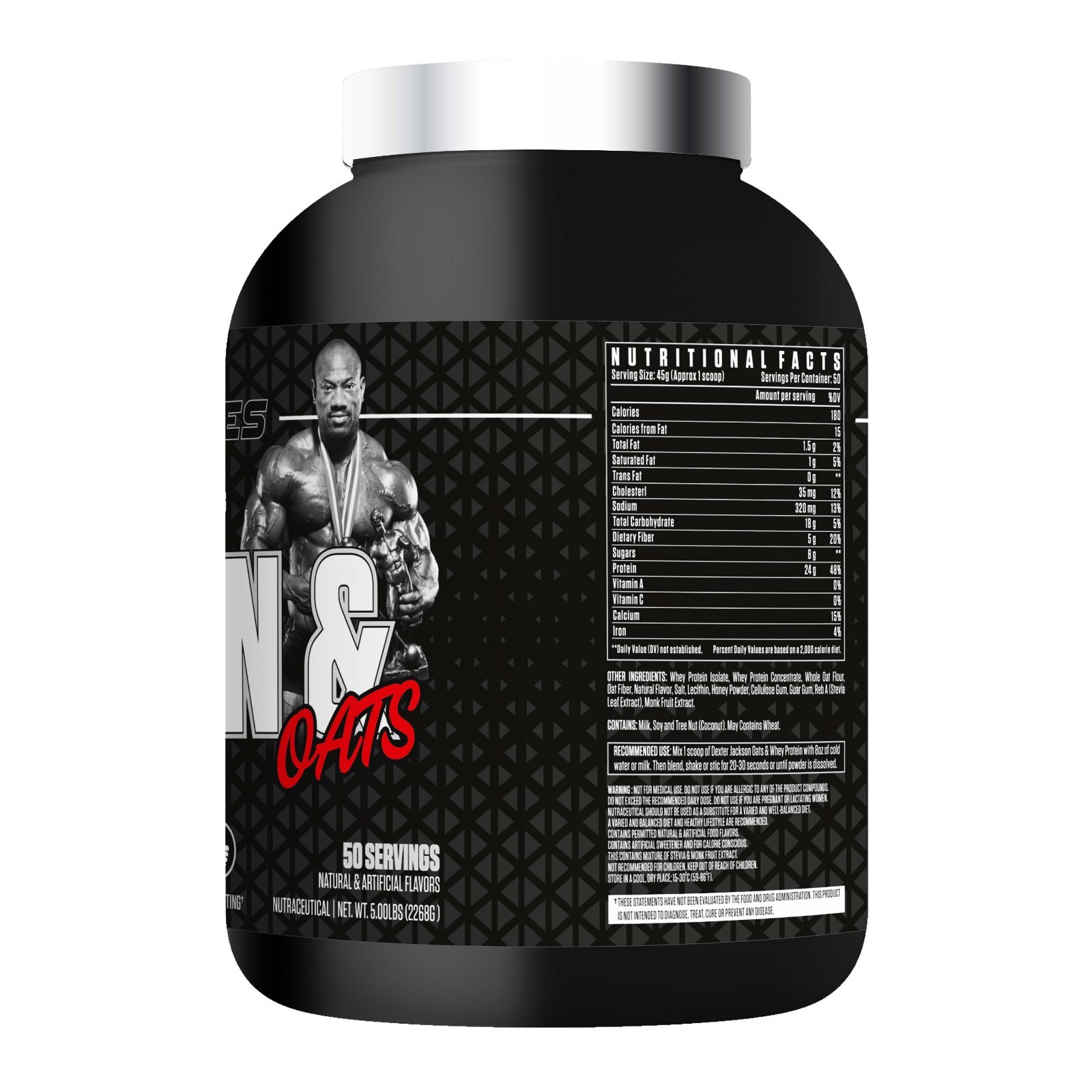 Dexter Jackson Black Signature Series Protein & Oats 5 Lbs 50 Servings