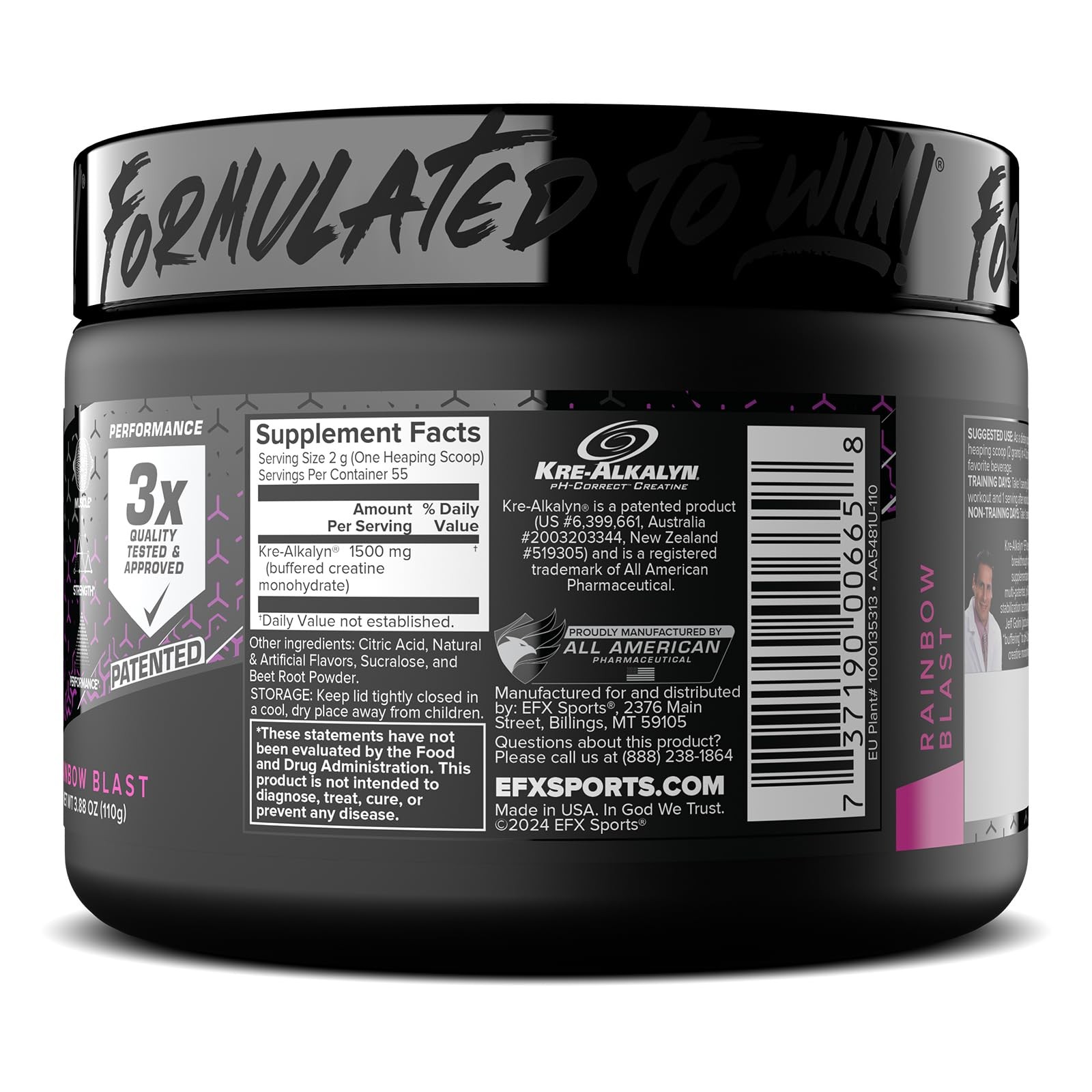 Kre-Alkalyn EFX Powder | pH Correct Creatine Monohydrate Powder Supplement | …
