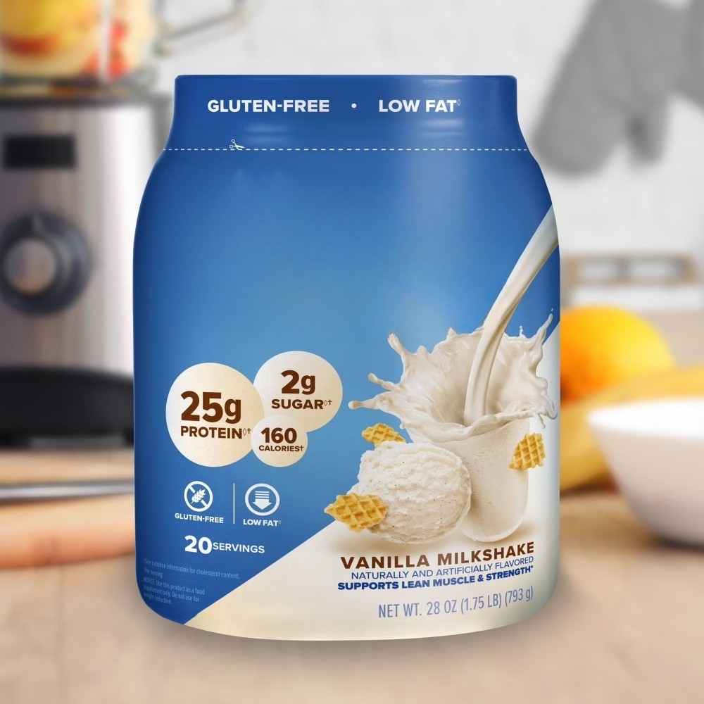 100% Whey Protein Powder, Vanilla Cream, 25g Protein, 1.75 lbs