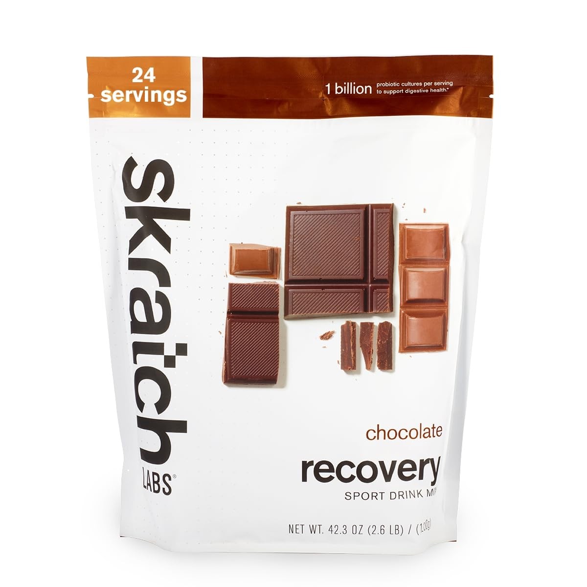 Skratch Labs Post Workout Recovery Drink Mix with Chocolate, 41.6 oz, 24 Serv…