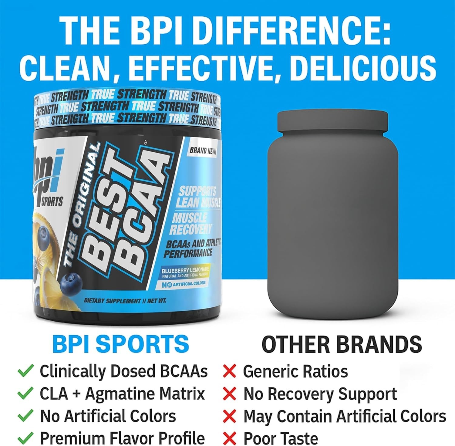 BPI Sports, Best BCAA, Blueberry Lemonade, 30 Servings