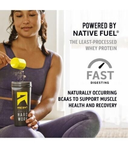Ascent Native Fuel Whey Protein Vanilla Bean, 4.25 lbs