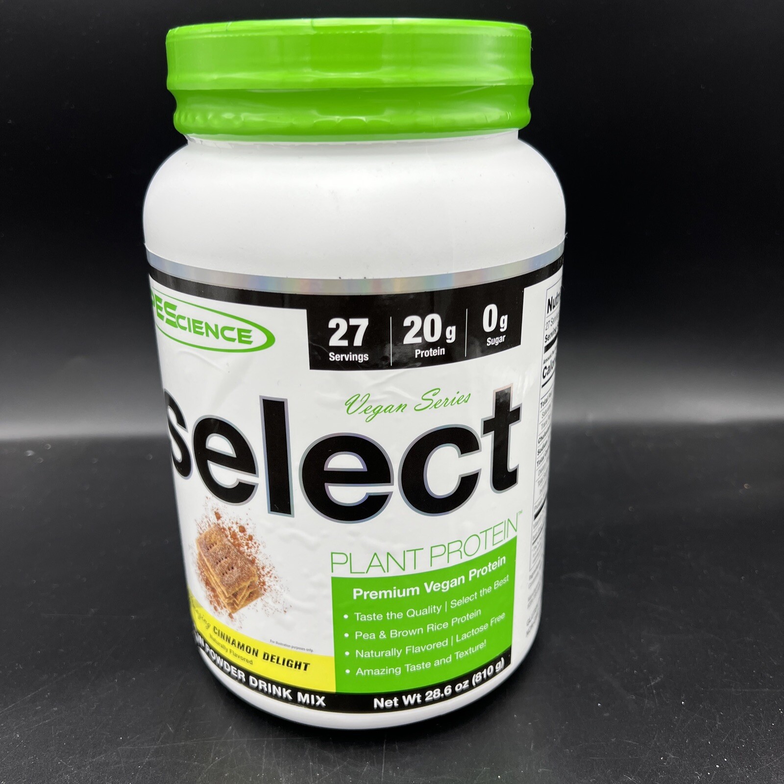 PEScience, Vegan Series, Select Protein, Cinnamon Delight, 26.7 oz 756 g