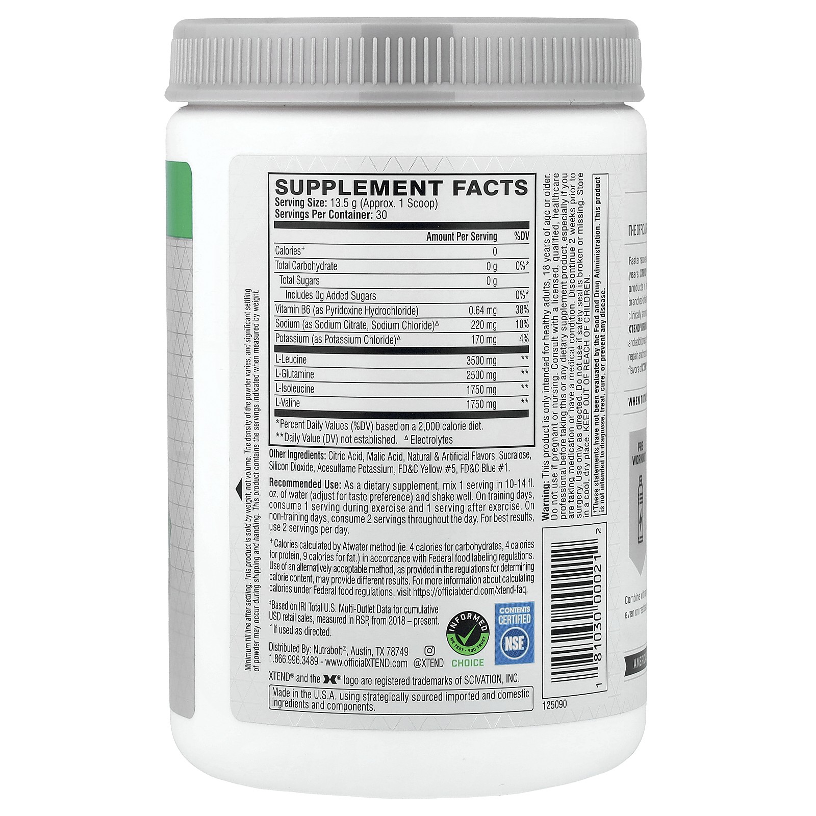 The Original 7G BCAA, Lemon-Lime Squeeze, 14.3 oz (405 g)