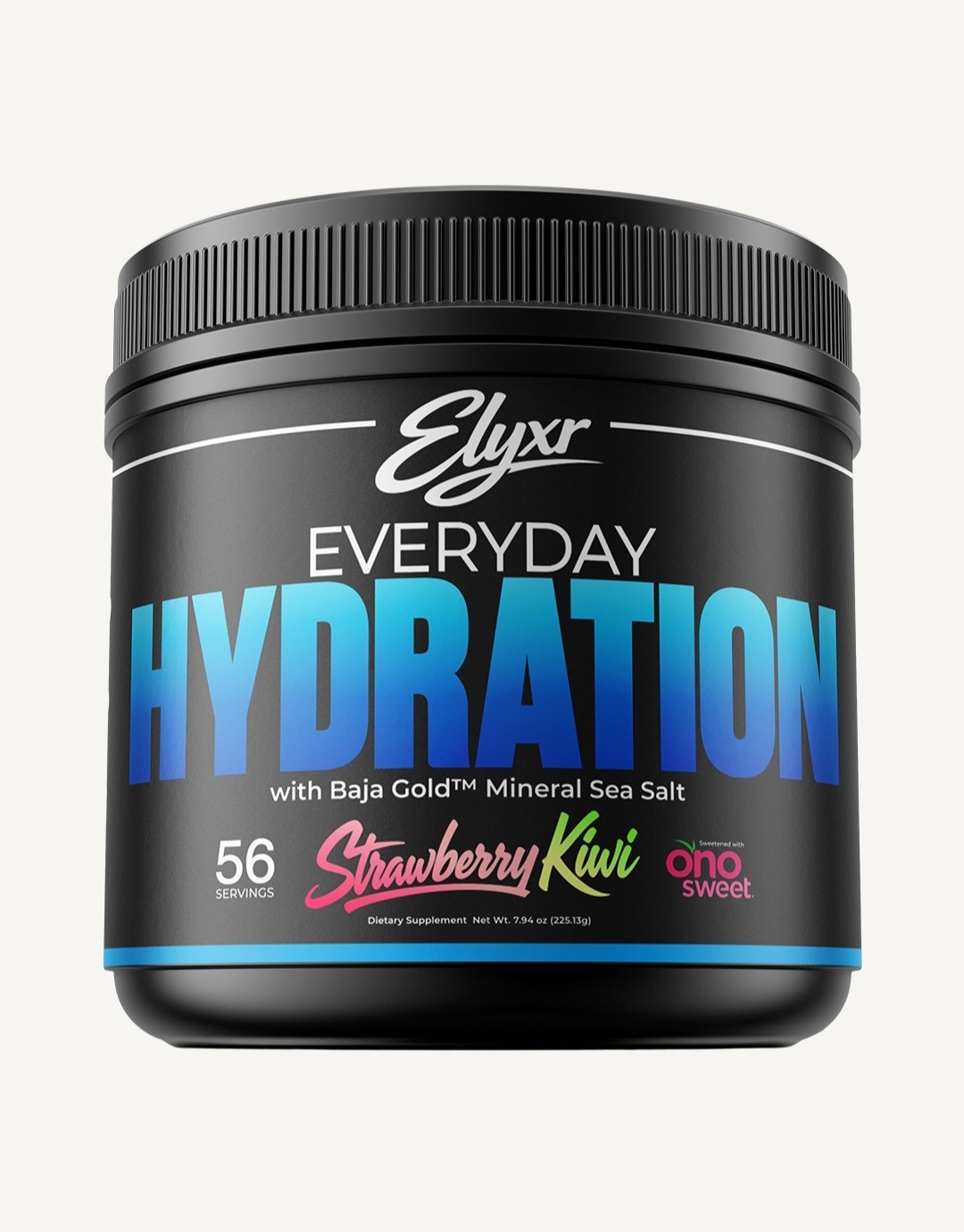 Elyxr Everyday Hydration Powder 56 Servings Strawberry Kiwi Electrolytes