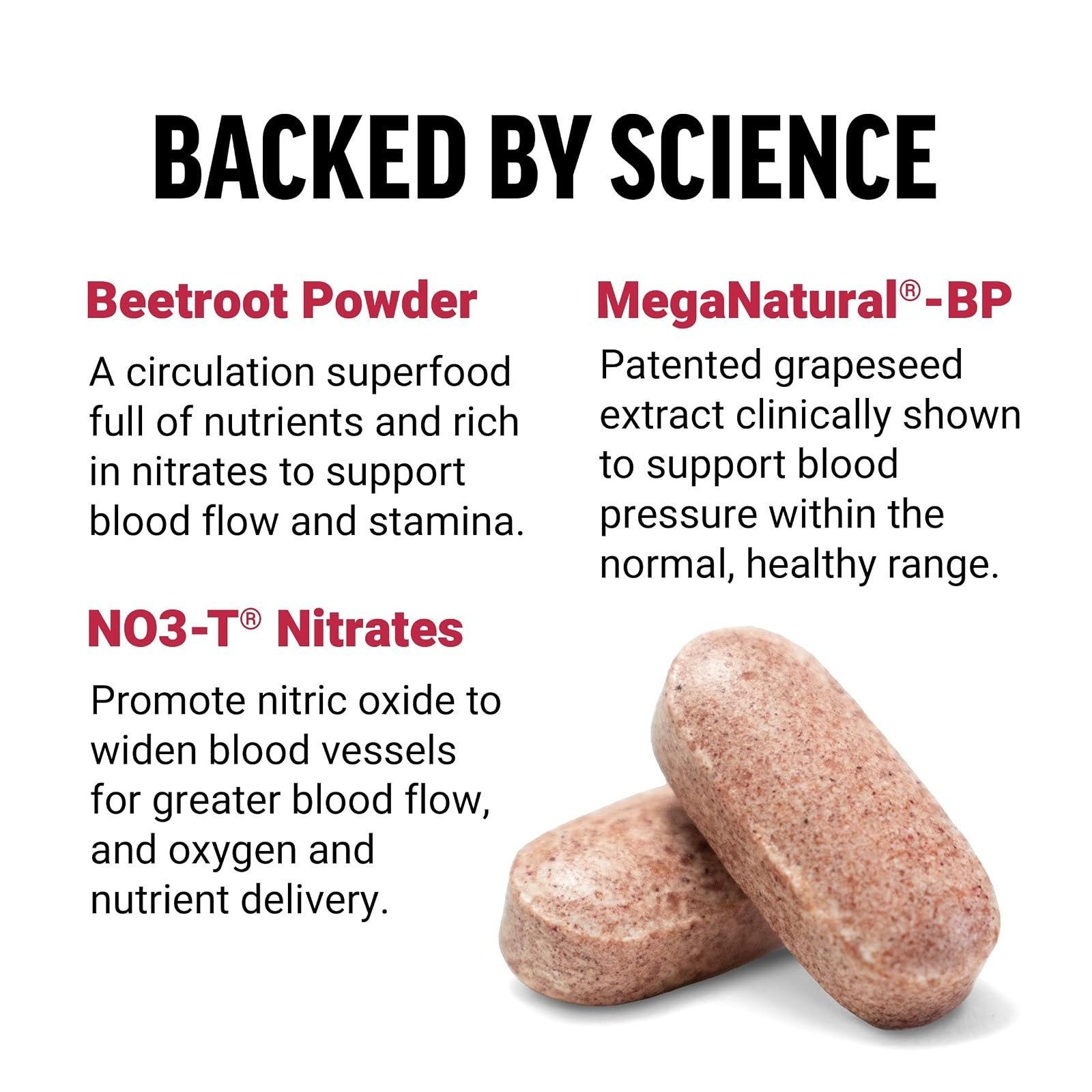 Force Factor Total Beets Blood Pressure Support Supplement 120 Count