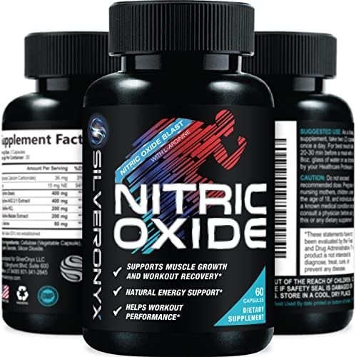 Oxido Nitrico y L-arginina Extra Fuerte Para Aumentar La Energia Muscular 60 Ct