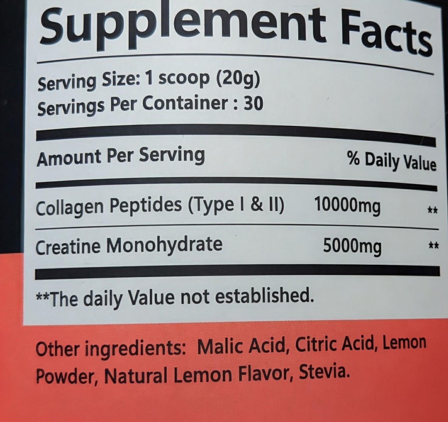 Jurassic Sports & Nutrition Creatine Monohydrate/Collagen Peptides Type 1 and 2