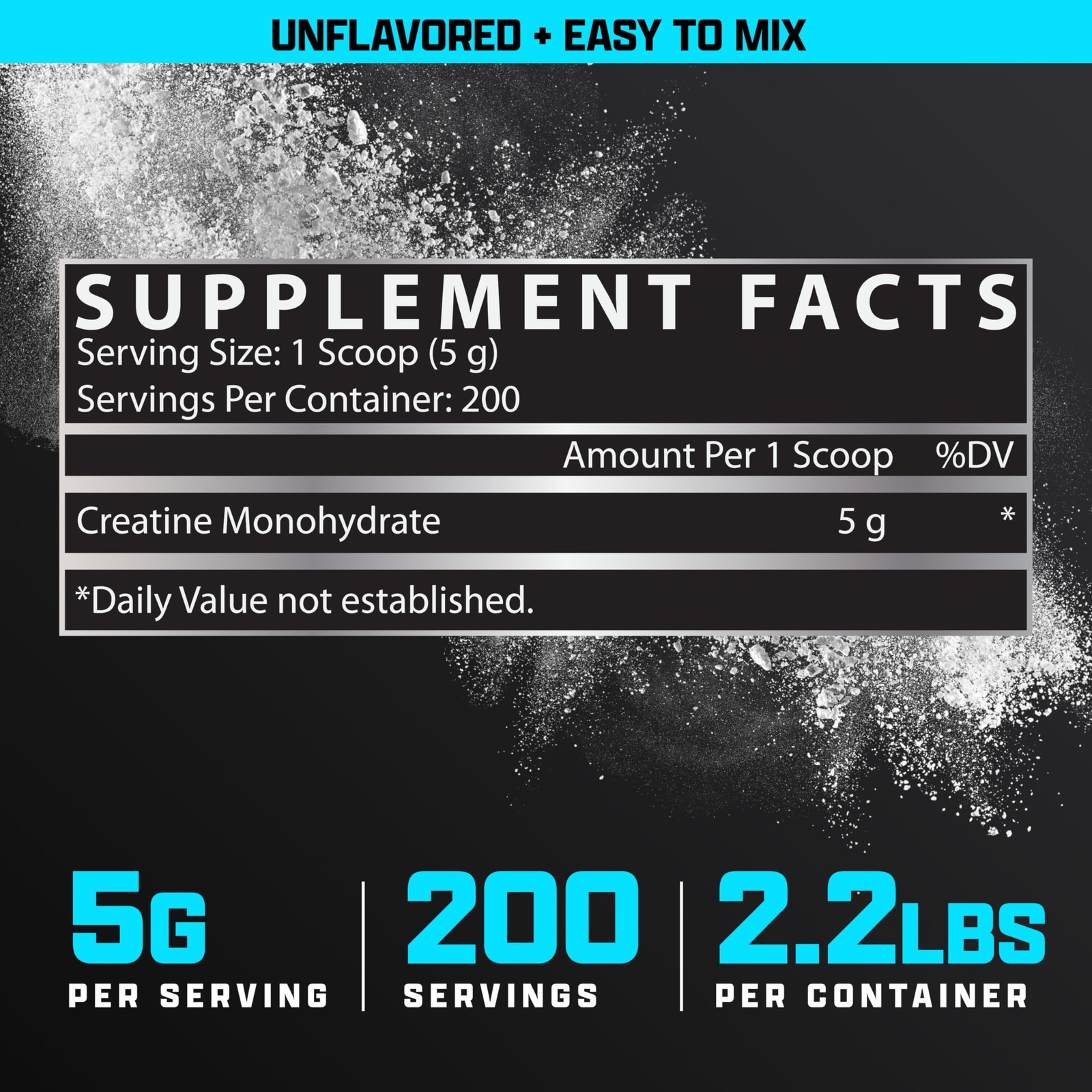 Nutrex Creatine Monohydrate 2.2lb Fuel Mind Muscle Energy Focus Recovery