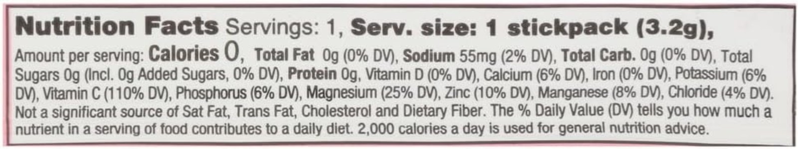 Raspberry Electrolyte Drink Mix Single, 0.11 OZ