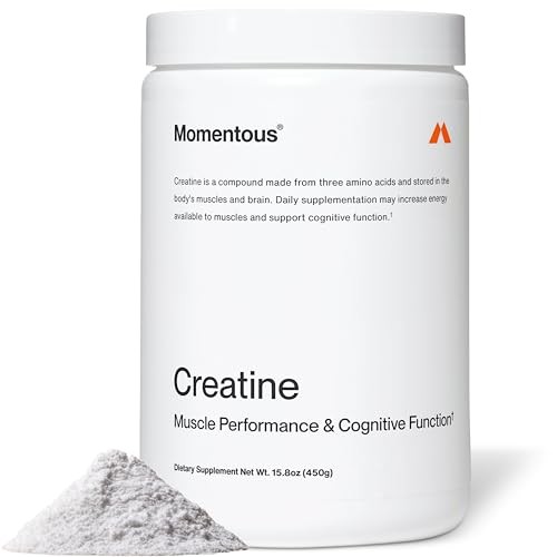 Momentous Creatine Monohydrate Powder – Supports Strength, Lean Muscle &