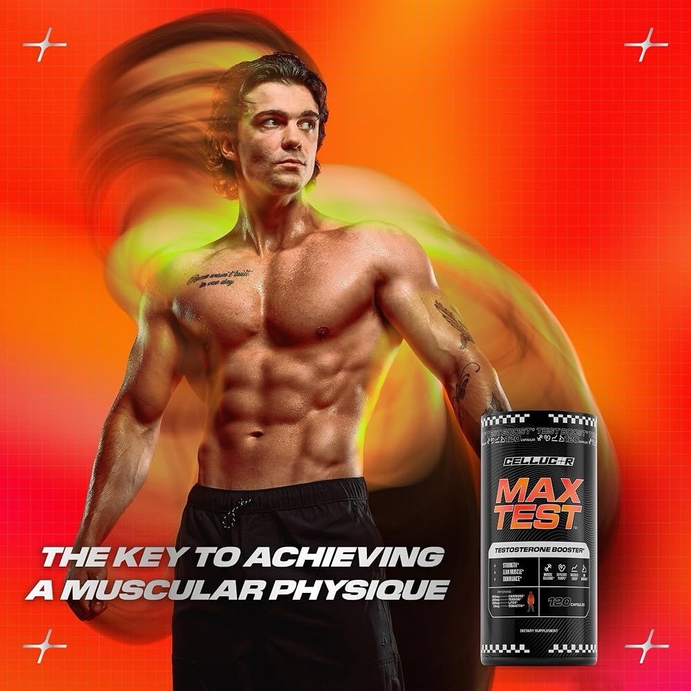 Cellucor Max Test Testosterone Booster, 120 Capsules Build Muscle