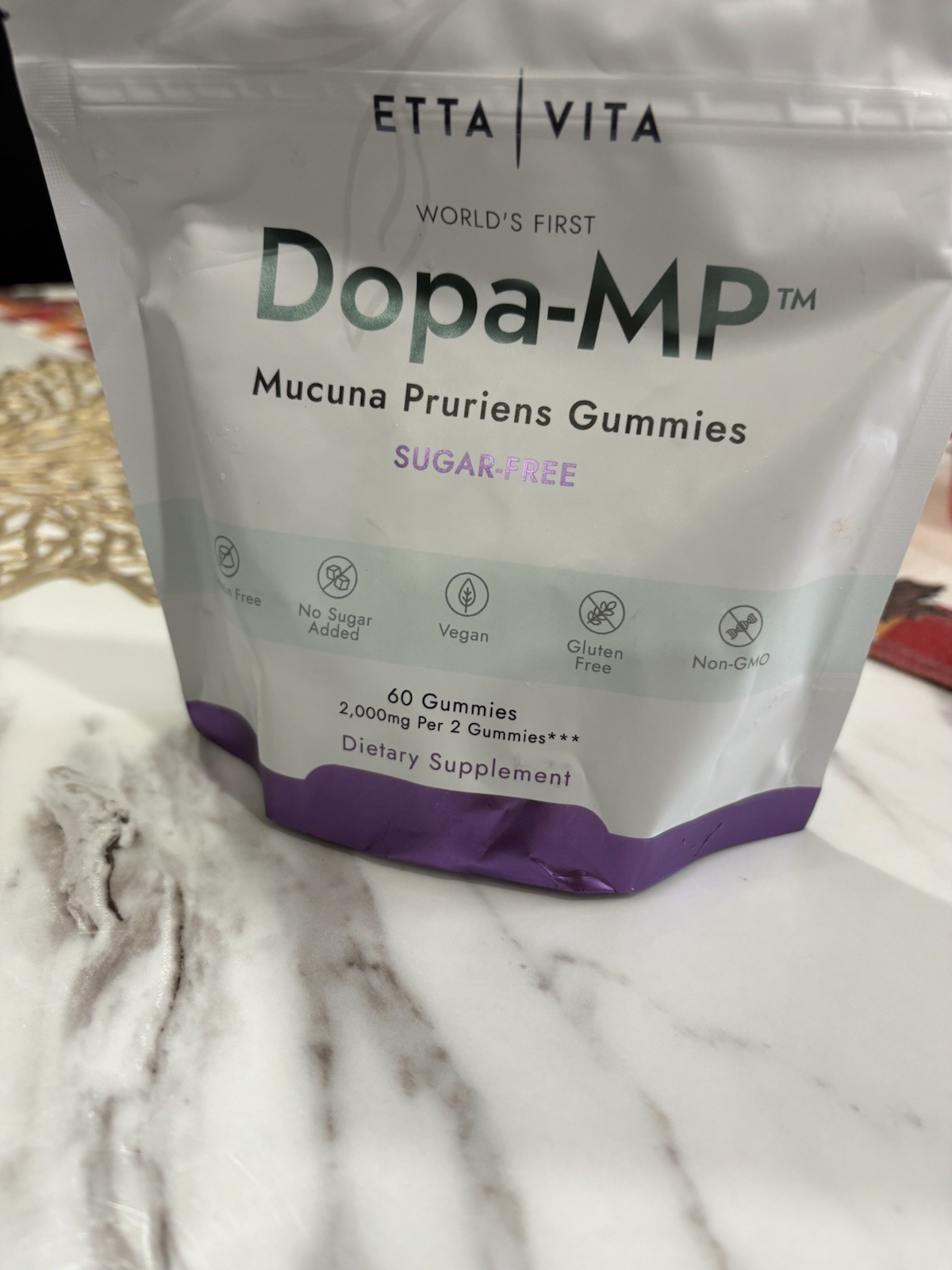 Dopamine Supplement – Sugar-Free Mucuna Pruriens Gummies 2g/serving Energy & …