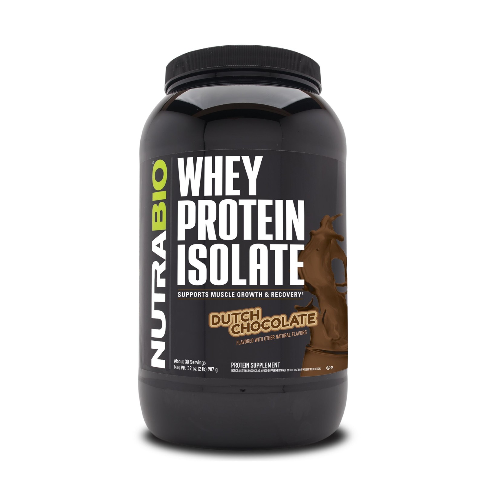 Whey Protein Isolate – Dutch Chocolate (30 Servings)