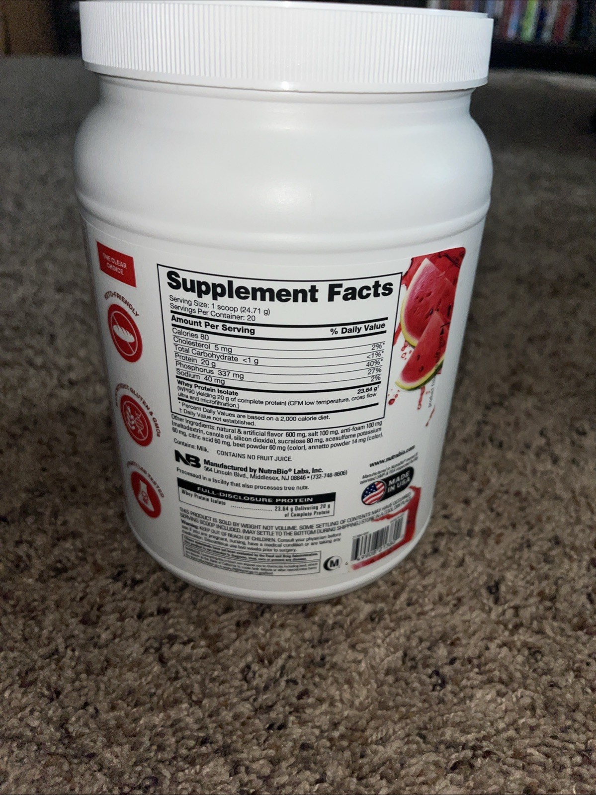 Performance, Clear Protein, Watermelon Breeze, 1.1 lb (494 g)