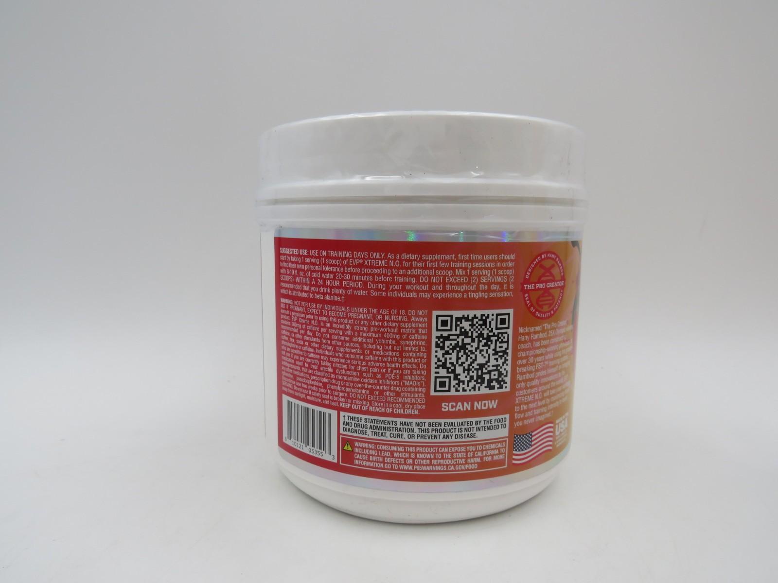 Evogen EVP Xtreme NO Pre Workout Powder Strawberry Lemonade 40 Ser EXP 01/28